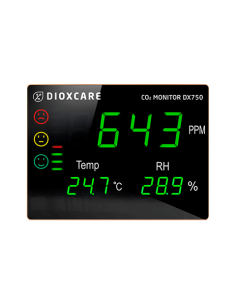 Medidor de CO2 de pared | Medidor Profesional | Dioxcare